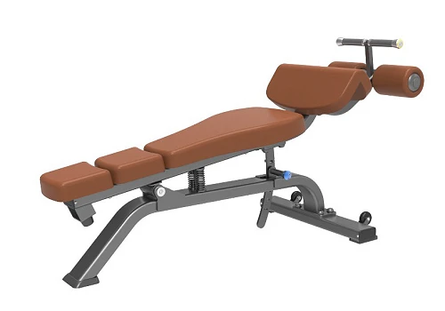 DHZ E-1037В Скамья для пресса регулируемая (Adjustable Decline Bench) — фото 2