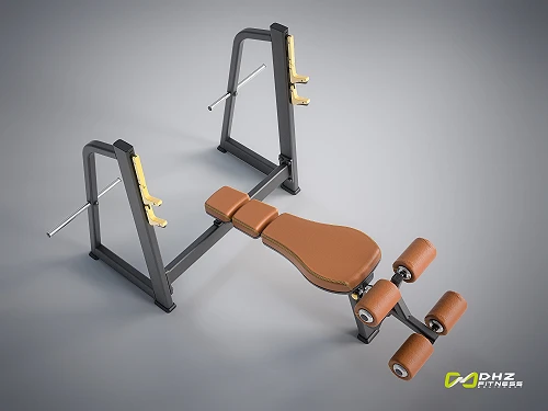 DHZ E-1041В Скамья-стойка для жима под углом вниз (Olympic Decline Bench) — фото 4