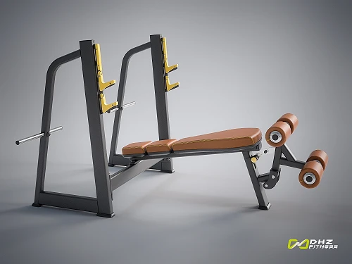 DHZ E-1041В Скамья-стойка для жима под углом вниз (Olympic Decline Bench) — фото 6
