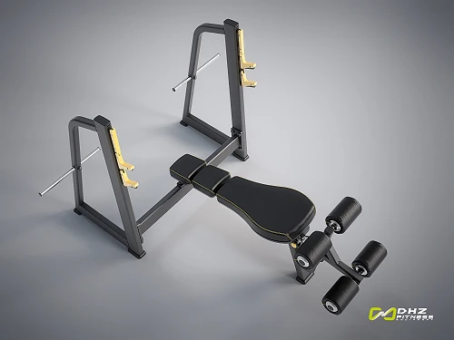 DHZ E-1041В Скамья-стойка для жима под углом вниз (Olympic Decline Bench) — фото 9