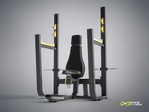 DHZ E-1051В Скамья для вертикального жима штанги (Olympic Seated Bench) — фото 8