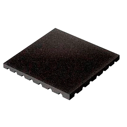 Плитка резиновая (черный Грунт) 1000x1000x30 мм PROFI-FIT
