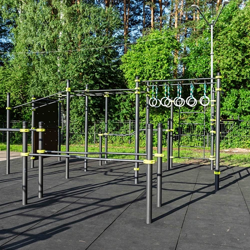 Плитка резиновая (черный Грунт) 1000x1000x30 мм PROFI-FIT — фото 5
