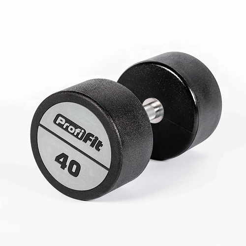 Гантельный ряд полиуретановый (шаг 2,5 кг, 5 пар) PROFI-FIT 40-50 кг — фото 4