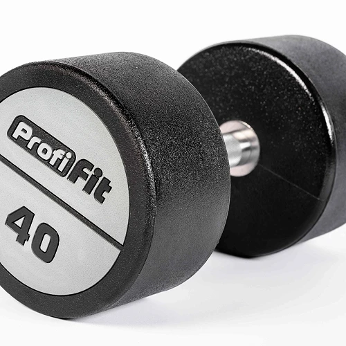Гантельный ряд полиуретановый (шаг 2,5 кг, 5 пар) PROFI-FIT 40-50 кг — фото 6