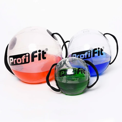 Мяч для функционального тренинга (водоналивной, D30 см) PROFI-FIT — фото 5