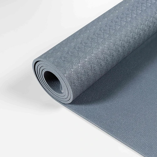Коврик для йоги и фитнеса СТАНДАРТ (графит) 5 мм PROFI-FIT — фото 3