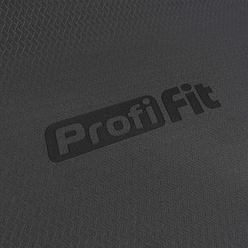 Коврик для йоги и фитнеса ПРОФ (угольно-черный) 5 мм PROFI-FIT — фото 7