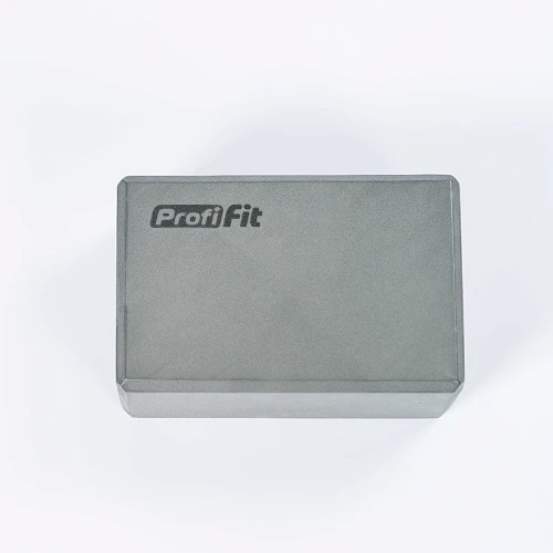 Блок для йоги (серый) PROFI-FIT — фото 4