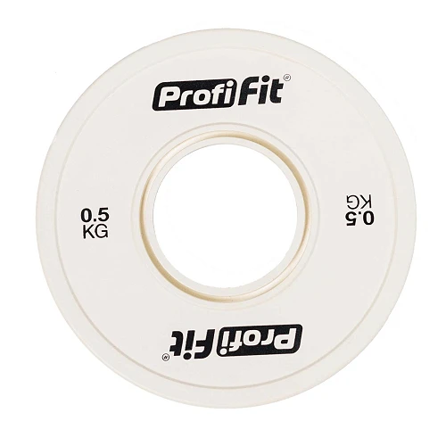 Диск профессиональный обрезиненный (цветной) D51 мм PROFI-FIT 0,5 кг