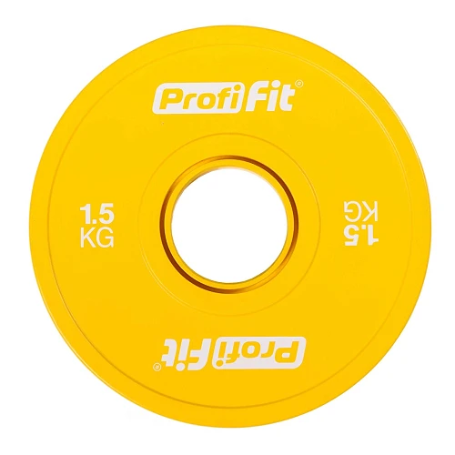 Диск профессиональный обрезиненный (цветной) D51 мм PROFI-FIT 1,5 кг