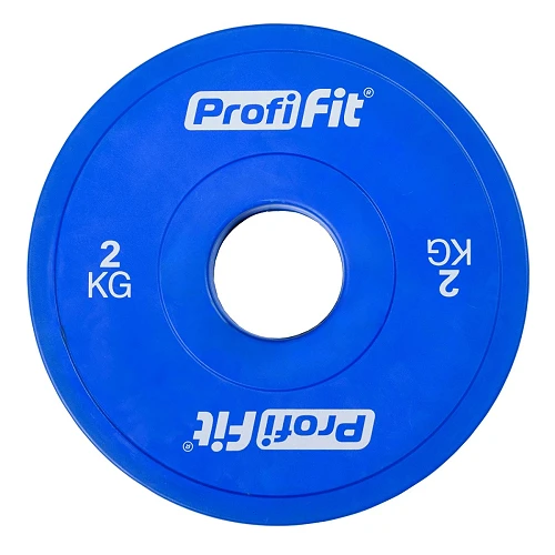 Диск профессиональный обрезиненный (цветной) D51 мм PROFI-FIT 2 кг