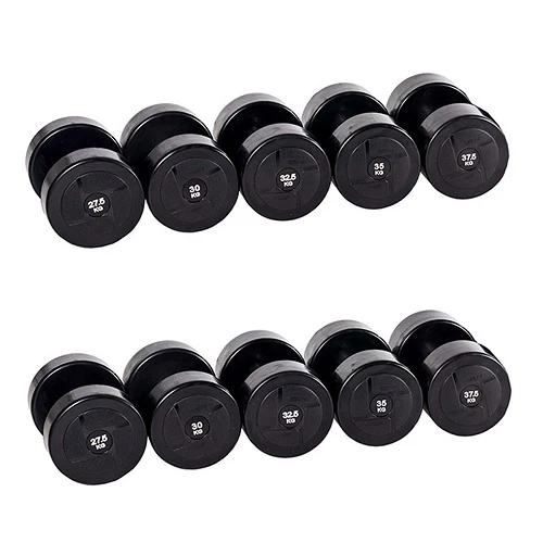 Гантельный ряд силовой (шаг 2,5 кг, 5 пар) PROFI-FIT 27,5-37,5 кг