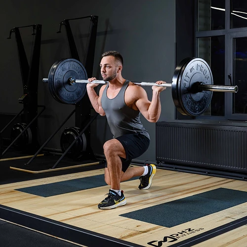 Диск для штанги каучуковый, черный D51 мм PROFI-FIT 15 кг — фото 4