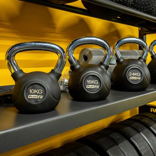 Гиря обрезиненная с хромированной ручкой PROFI-FIT 10 кг — фото 3