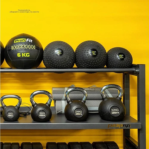 Гиря обрезиненная с хромированной ручкой PROFI-FIT 10 кг — фото 4