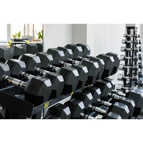 Гантель гексагональная обрезиненная PROFI-FIT 32,5 кг — фото 3
