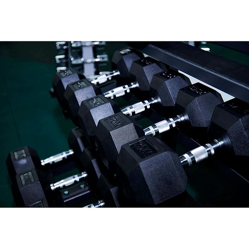 Гантель гексагональная обрезиненная PROFI-FIT 45 кг — фото 2