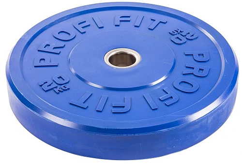 Диск для штанги каучуковый, цветной D51 мм PROFI-FIT 20 кг — фото 4