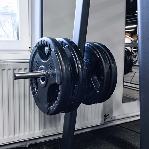 Диск обрезиненный (три хвата, черный) D51 мм PROFI-FIT 10 кг — фото 5