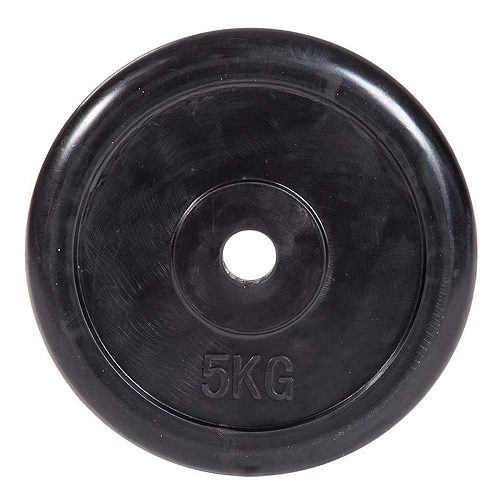 Диск обрезиненный классический, черный D26 мм PROFI-FIT  5 кг