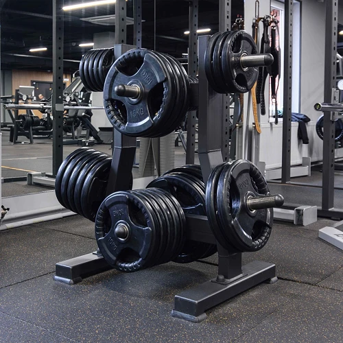 Диск обрезиненный (три хвата, черный) D51 мм PROFI-FIT 25 кг — фото 4