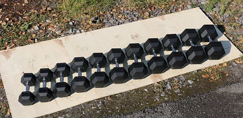 Гантель гексагональная обрезиненная PROFI-FIT 35 кг — фото 4
