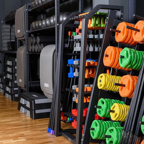 Гантель в виниловой оболочке, шестигранник PROFI-FIT 2 кг, оранжевая — фото 6