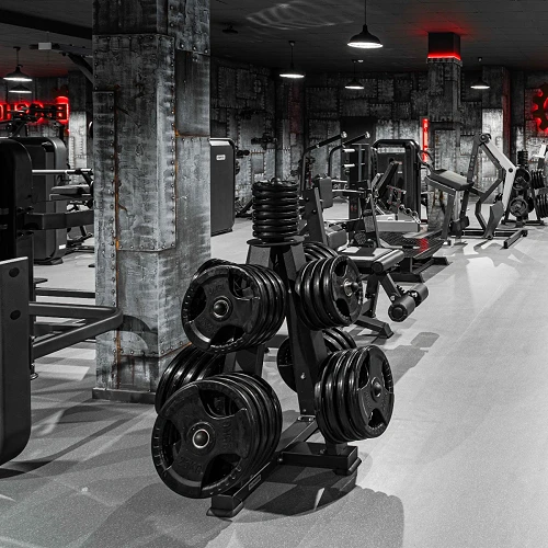 Диск обрезиненный (три хвата, черный) D51 мм PROFI-FIT  1,25 кг — фото 4