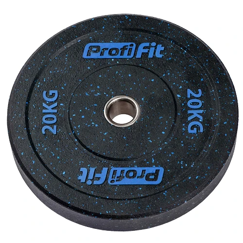 Диск для штанги (резиновая крошка) D51 мм PROFI-FIT 20 кг