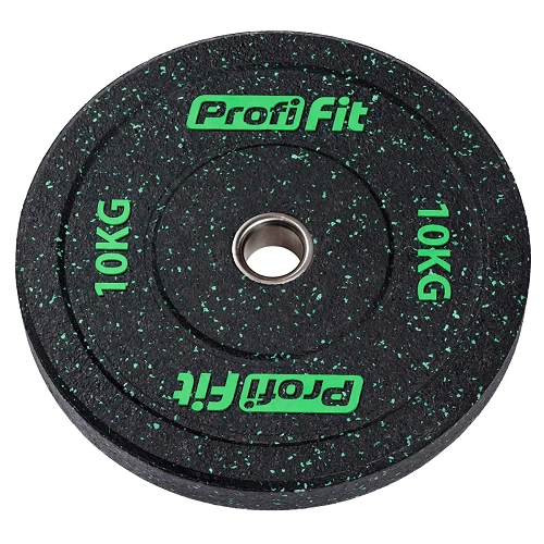 Диск для штанги (резиновая крошка) D51 мм PROFI-FIT 10 кг