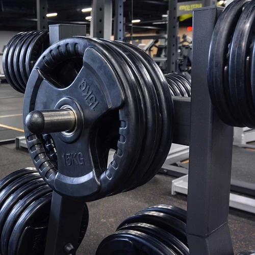Диск обрезиненный (три хвата, черный) D51 мм PROFI-FIT 15 кг — фото 5