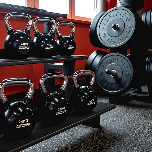 Гиря обрезиненная с хромированной ручкой PROFI-FIT 16 кг — фото 3