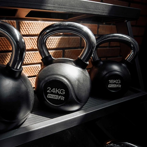 Гиря обрезиненная с хромированной ручкой PROFI-FIT 16 кг — фото 8
