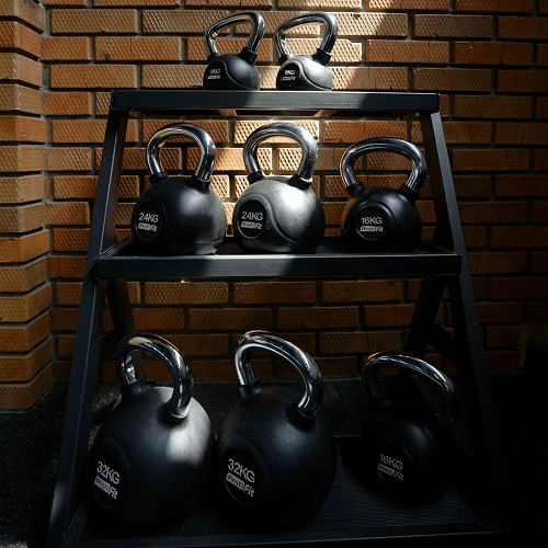 Гиря обрезиненная с хромированной ручкой PROFI-FIT  8 кг — фото 5