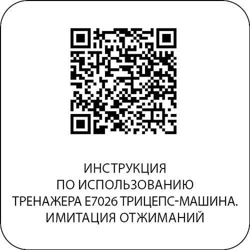 DHZ E7026JZ Трицепс-машина. Имитация отжиманий. Стек 135 кг — фото 15