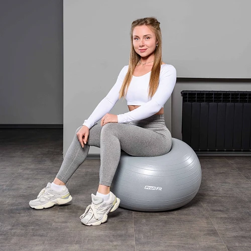 Гимнастический мяч антивзрыв D75 см PROFI-FIT — фото 2