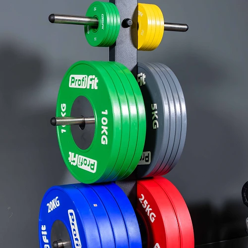 Диск профессиональный обрезиненный (цветной) D51 мм PROFI-FIT 5 кг — фото 9