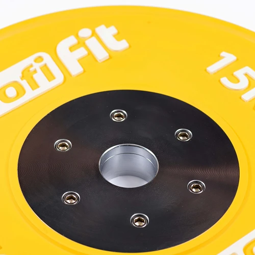 Диск профессиональный обрезиненный (цветной) D51 мм PROFI-FIT 15 кг — фото 2