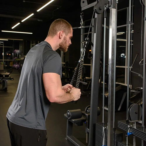 Гибкая тяга (канат) для трицепса с металлическими концами PROFI-FIT-RT-005 — фото 6