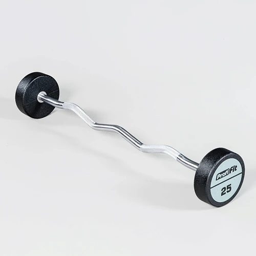 Набор изогнутых полиуретановых штанг (шаг 5 кг, 5 шт) PROFI-FIT 10-30 кг — фото 8