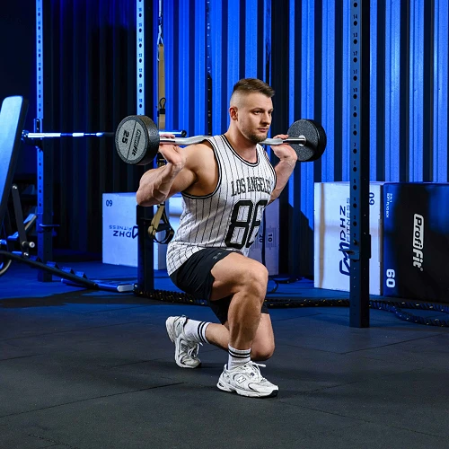 Набор изогнутых полиуретановых штанг (шаг 5 кг, 5 шт) PROFI-FIT 35-55 кг — фото 12