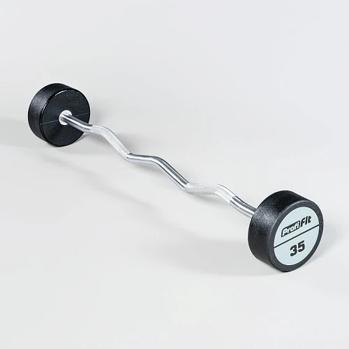 Набор изогнутых полиуретановых штанг (шаг 5 кг, 5 шт) PROFI-FIT 35-55 кг — фото 6