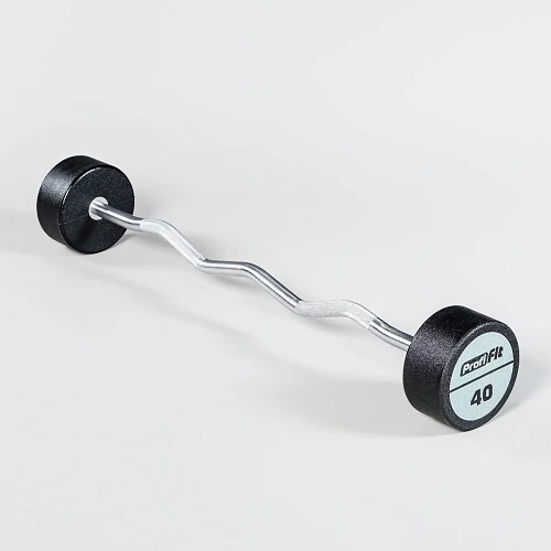 Набор изогнутых полиуретановых штанг (шаг 5 кг, 5 шт) PROFI-FIT 35-55 кг — фото 7
