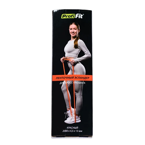 Ленточный эспандер для кросс-тренинга (красный, нагрузка 5-15 кг) PROFI-FIT — фото 2